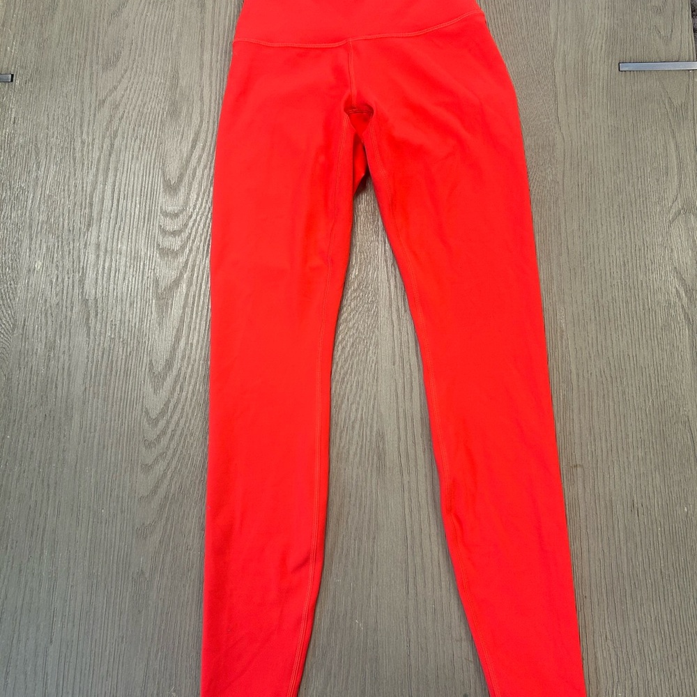 Lululemon Athletica Fiery Red Leggings